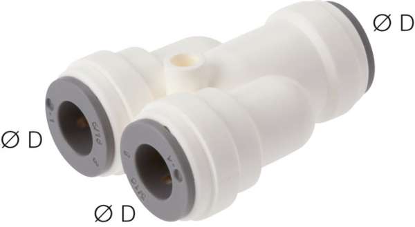 Racord push-in Y 1/4&quot; (6.35 mm), IQS-LE 