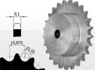 Roata de lant 10B-3 Z=57