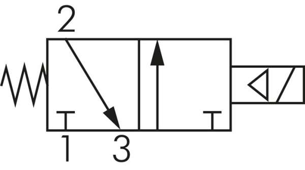 Valva 3/2 , G 1/8&quot; , normal inchis (NC), 115 V AC