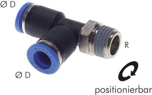 Racord push-in T R 1/2&quot;-14mm,IQS standard