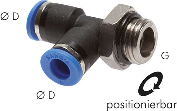 Racord push-in T G 3/8&quot;-8mm,IQS standard