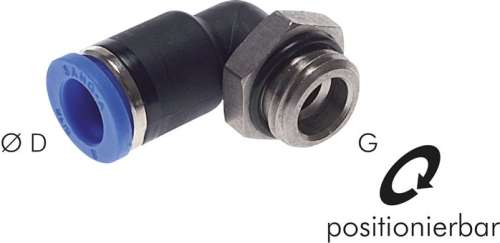 Racord Push in cot G 1/2"-10mm, IQS standard