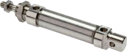 Cilindru pnaumatic ISO 6432  inox, piston 20 mm, cursa de 25